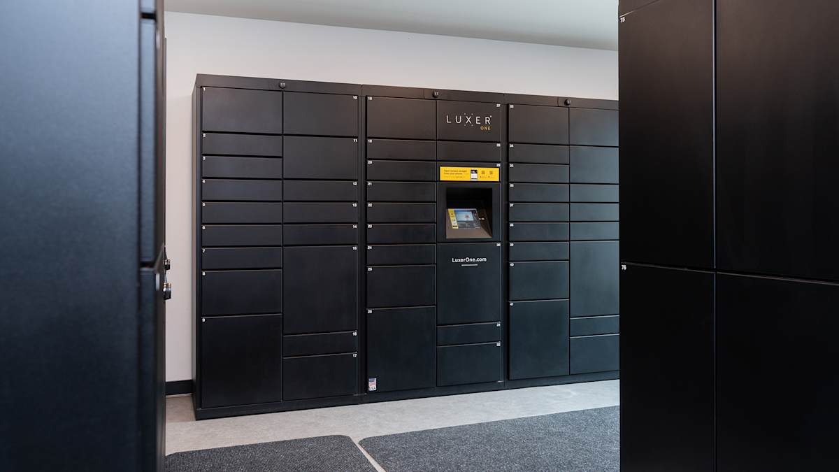 The Bosk Apartment Homes package lockers - Woodbury, MN