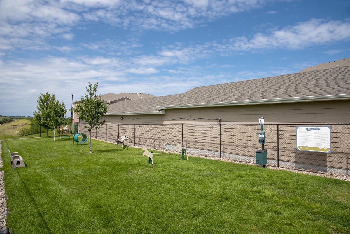 Whispering Ridge Apartments gated dog park - Omaha, NE