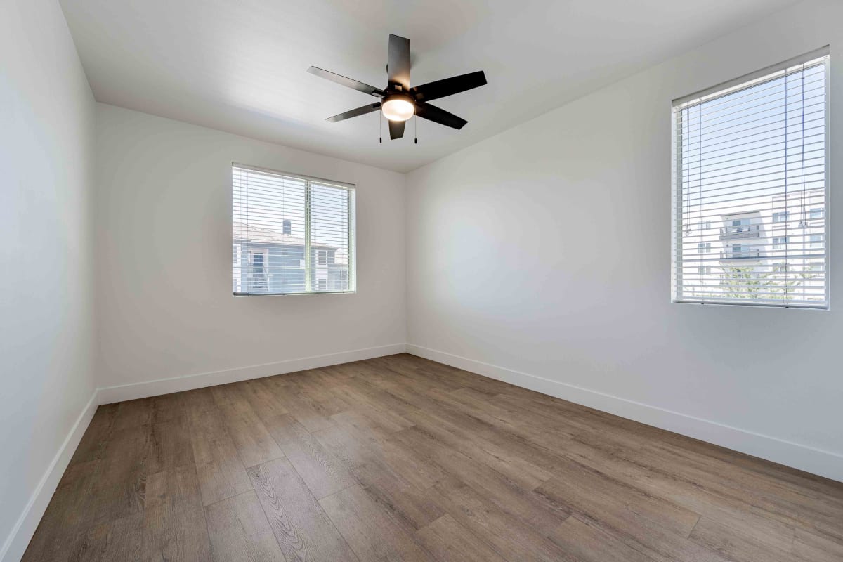 Unfurnished room with ceiling fan at Slate Scottsdale.