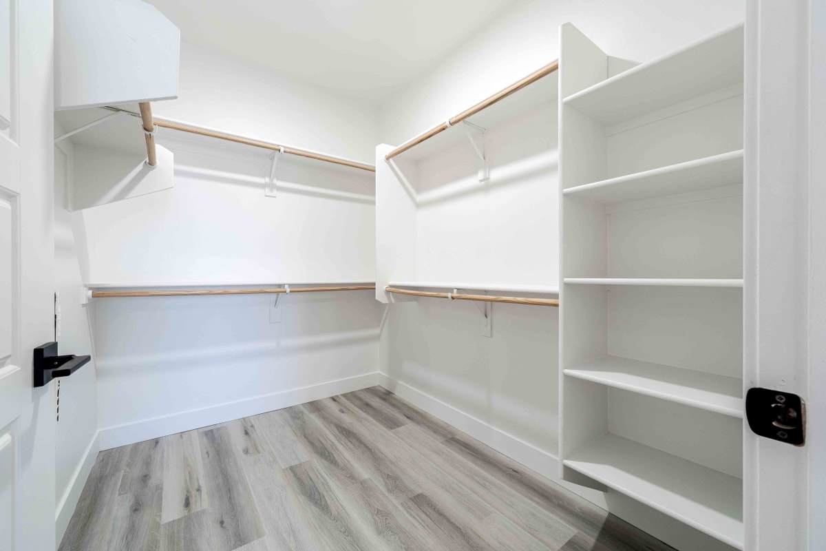 Walk-in closet at Slate Scottsdale.