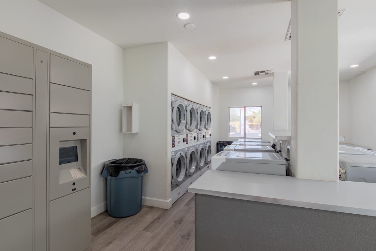 Shared laundry room at Agave Court.