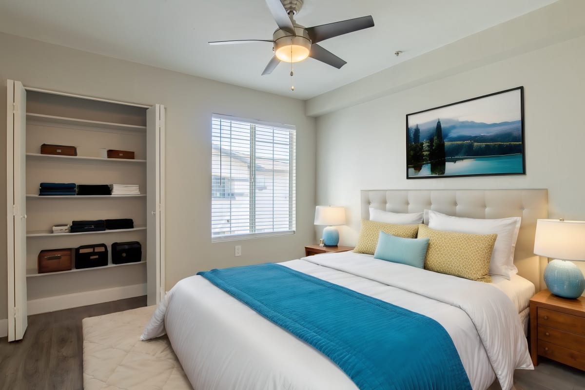 Furnished bedroom shown — representative home at Agave Court.
