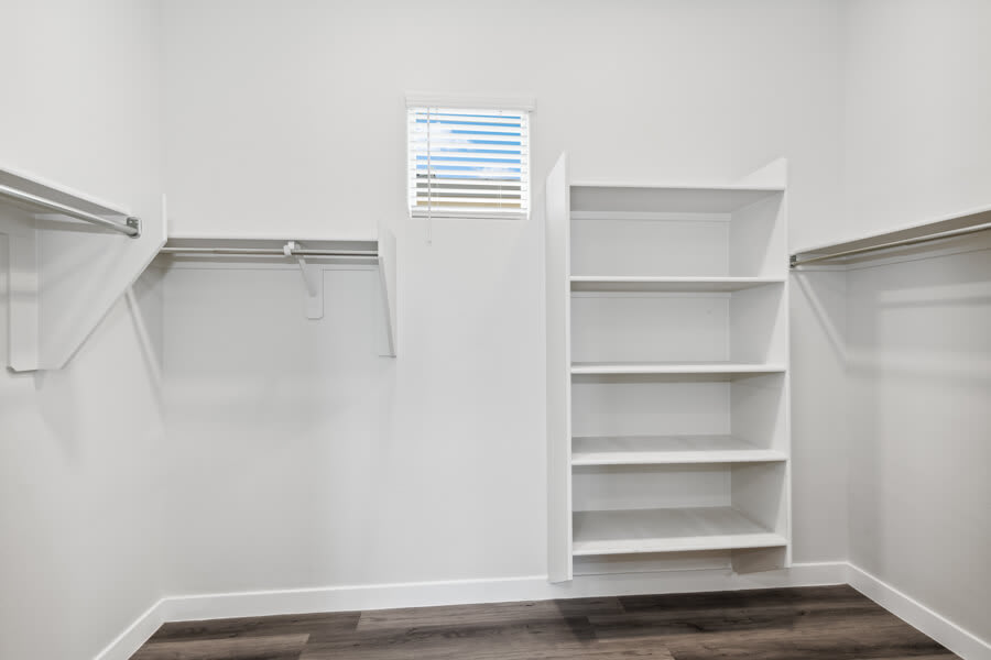 Walk-in closet — representative home at Baseline on 16th.