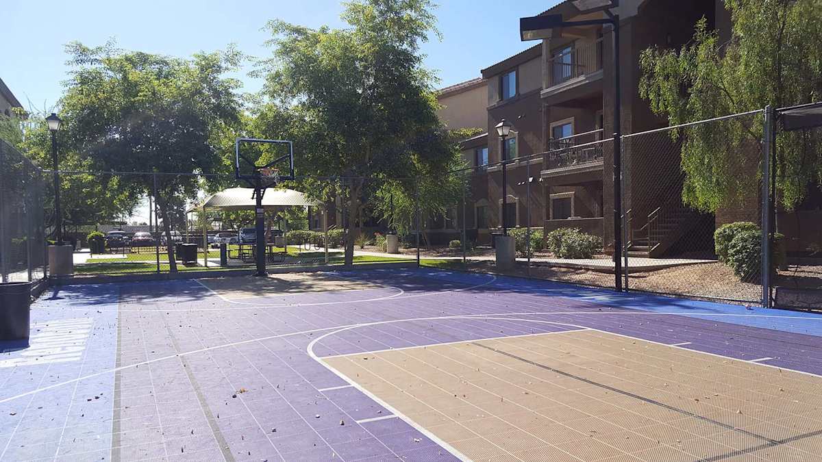 Basketball court at Rehoboth Place.