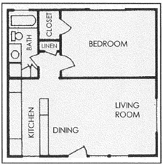 Floor-plan diagram at Camelback Properties.
