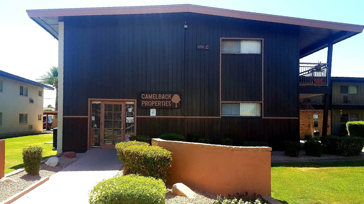 Building exterior at Camelback Properties.
