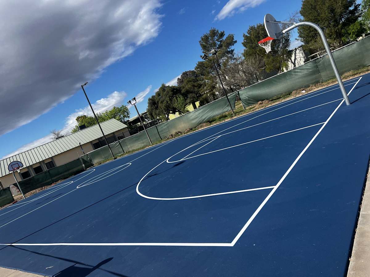 Basketball court at Foothills Village.