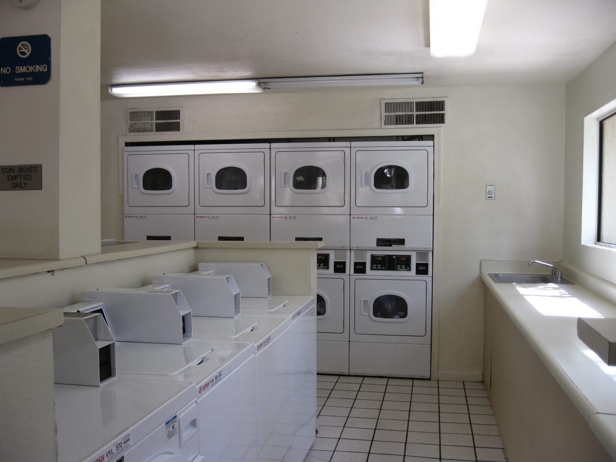 Shared laundry room at Desert Meadows.