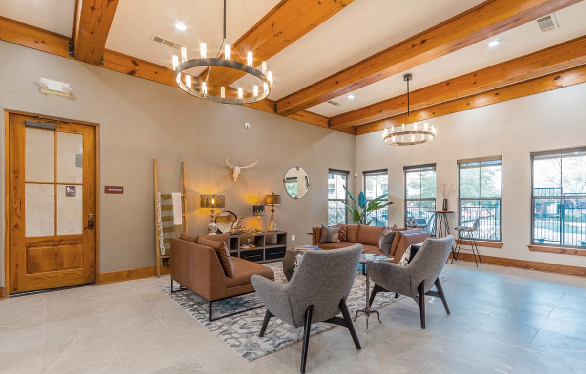 Stoneridge Apartments community clubhouse interior - Pflugerville, TX