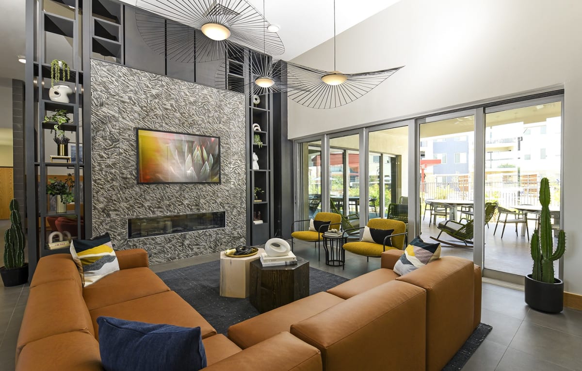 Shared interior space at Aviara Flats.