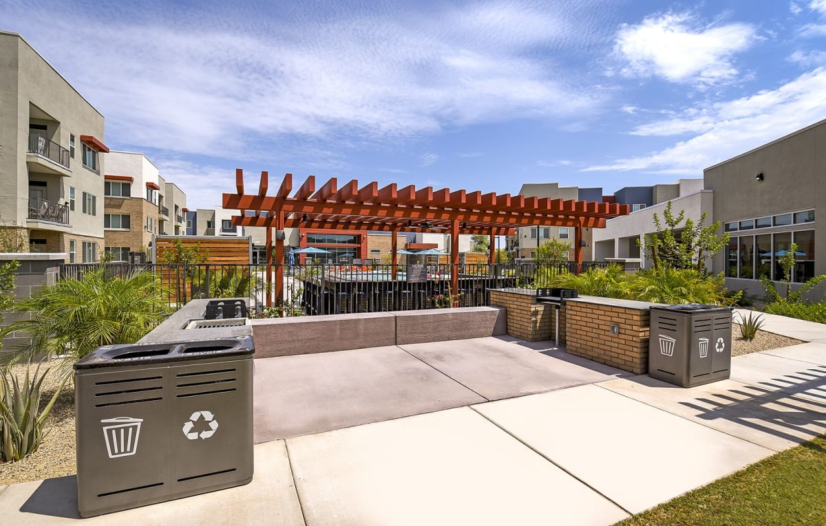 Outdoor grills at Aviara Flats.