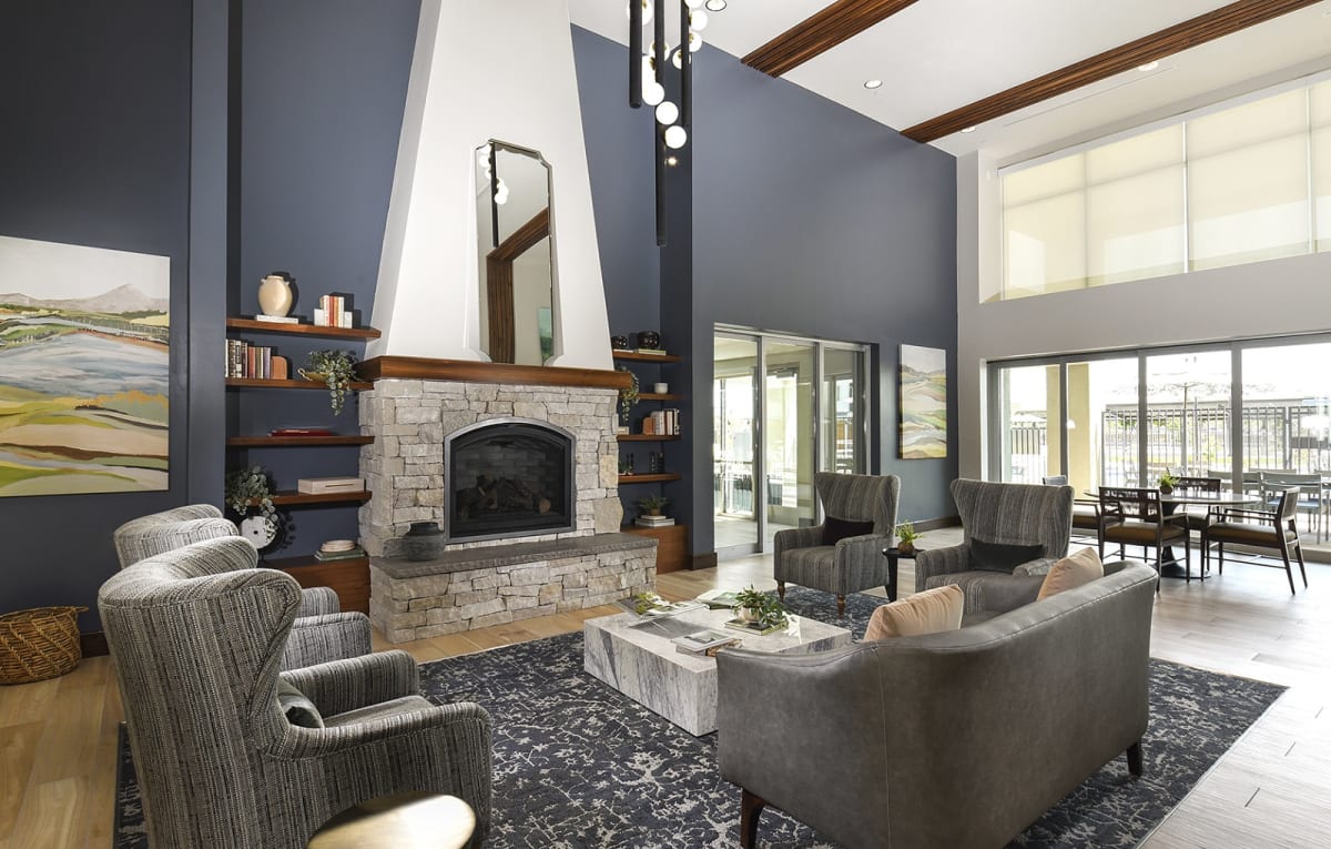 Shared interior space at Casa Azure 55+ Apartments.