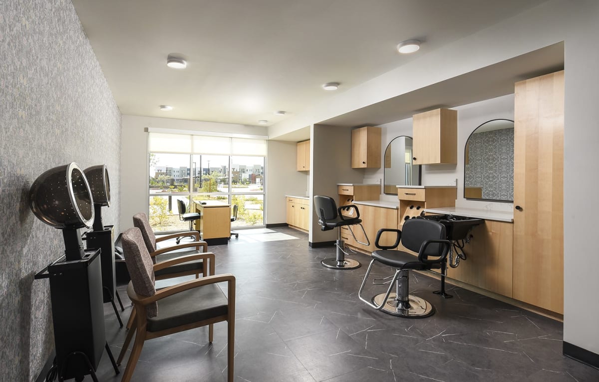 Salon at Casa Azure 55+ Apartments.