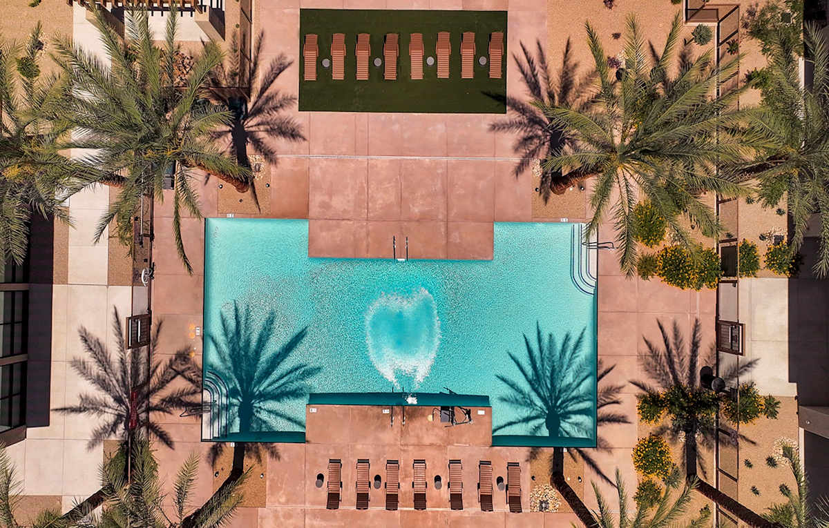 Suncrest Vista at Canyon Trails 55+ Apartments swimming pool - Goodyear, AZ