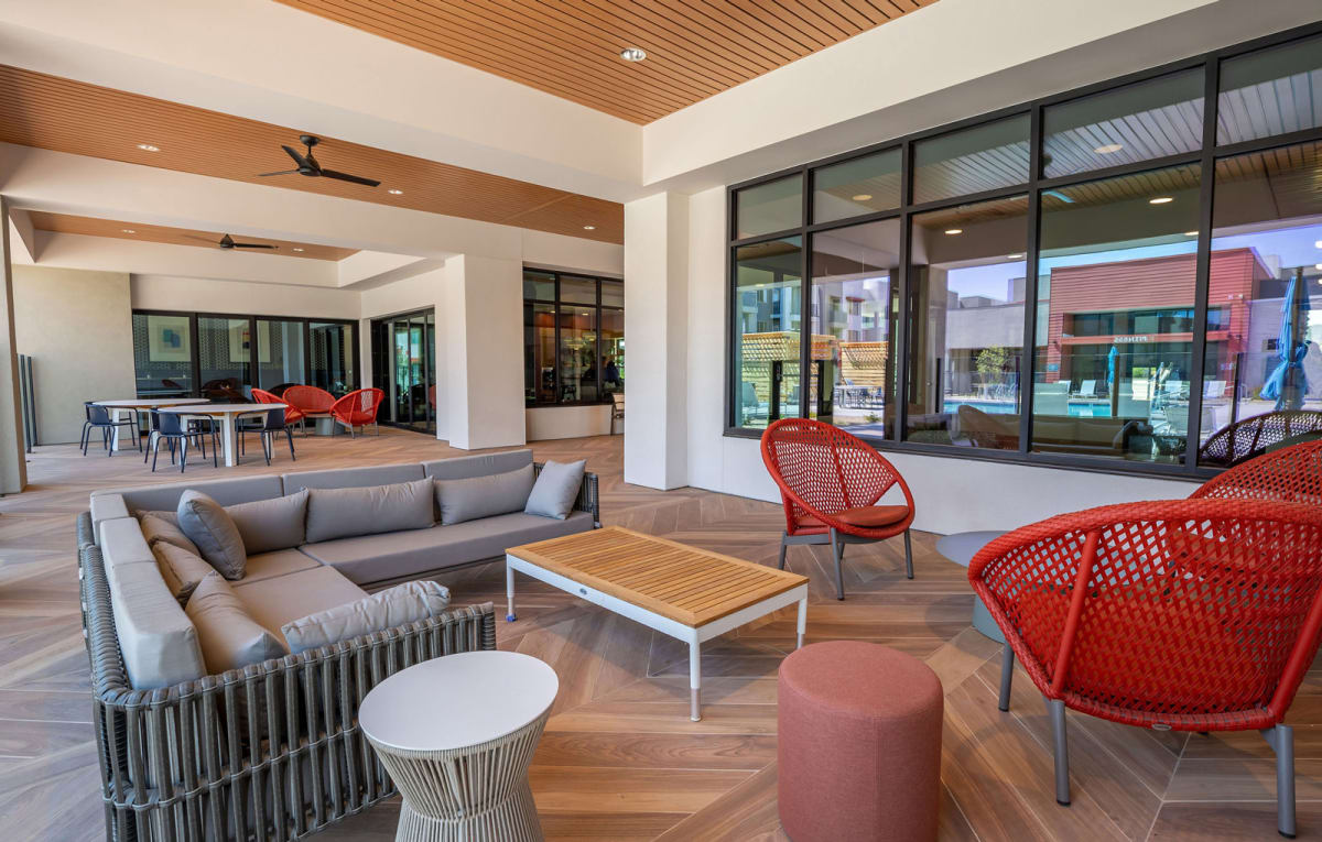 Shared interior space at Vista Ridge Apartments.