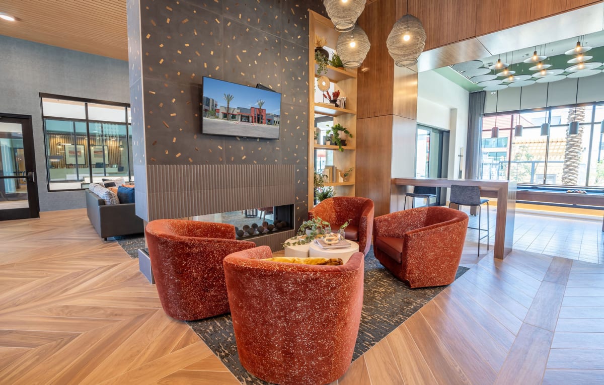 Shared interior space at Vista Ridge Apartments.