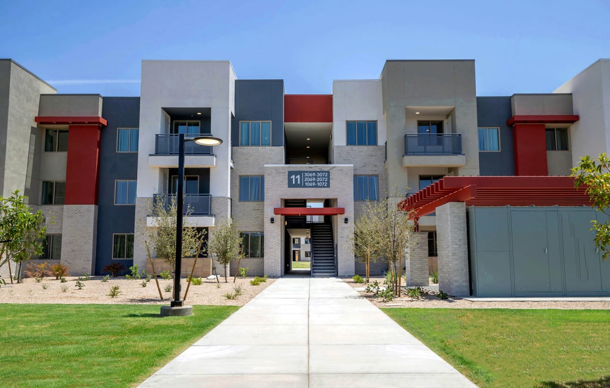 Community entrance at Vista Ridge Apartments.
