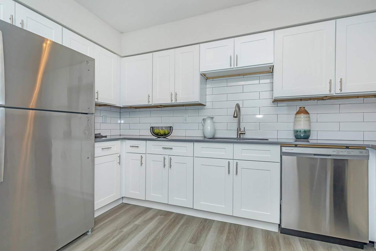 Apartment kitchen — representative home at Solara.