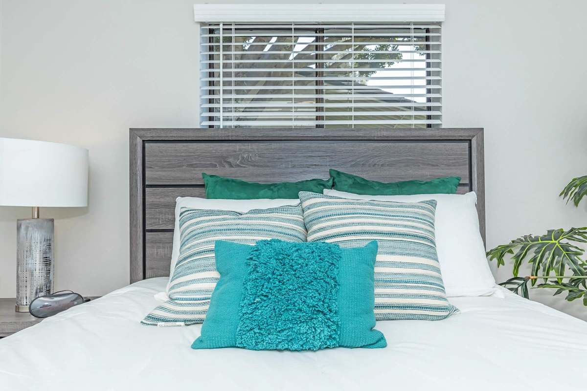 Furnished bedroom shown — representative home at Solara.