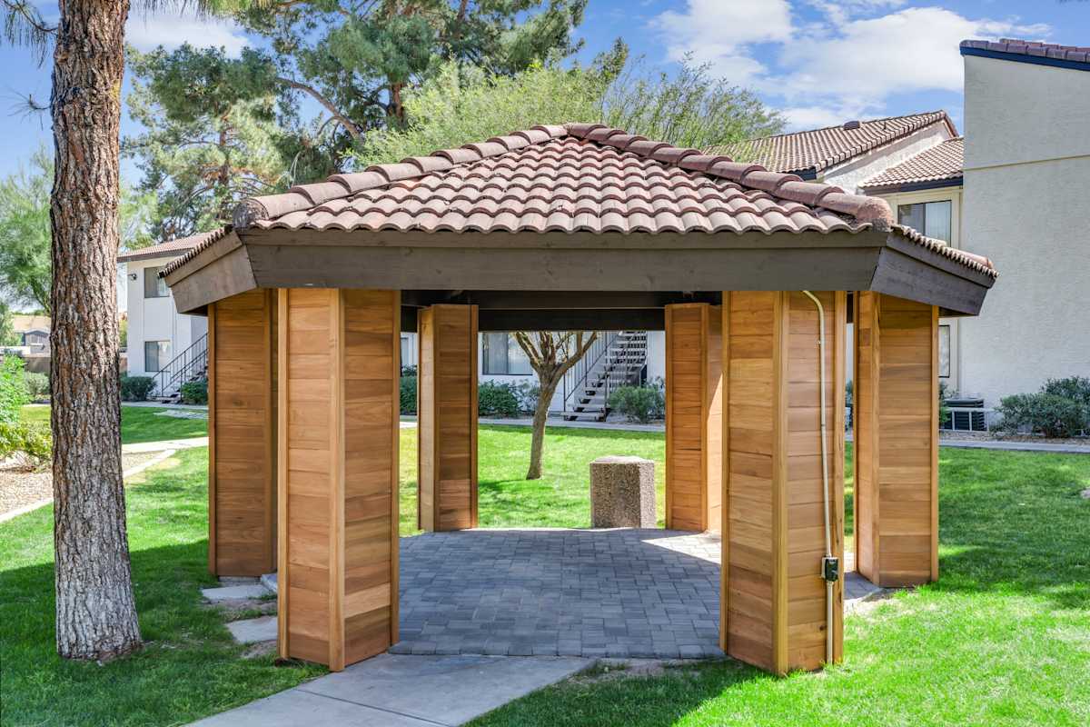 Shared outdoor space at Solara.