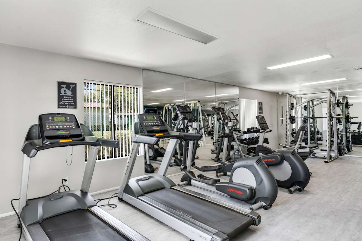 Fitness room at Solara.