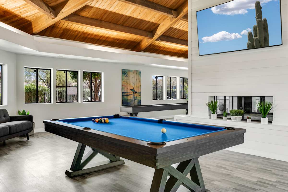 Shared game room at Solara.