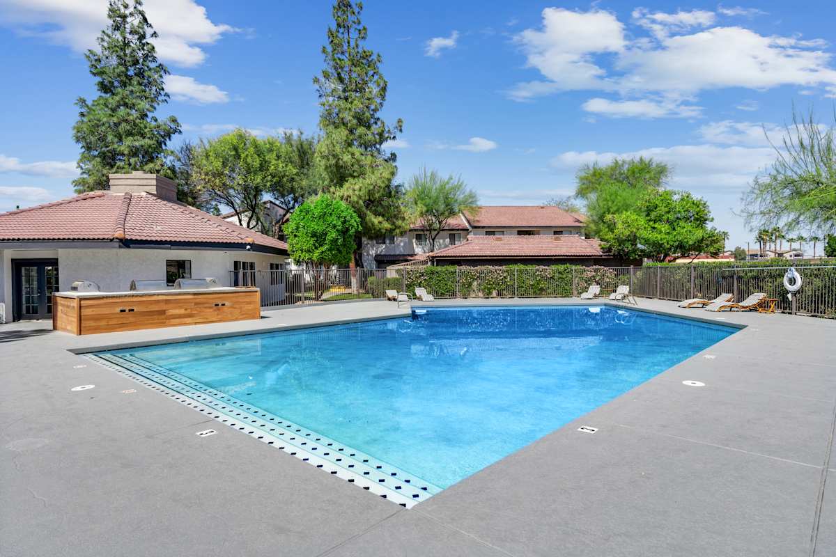 Pool and poolside area at Solara.