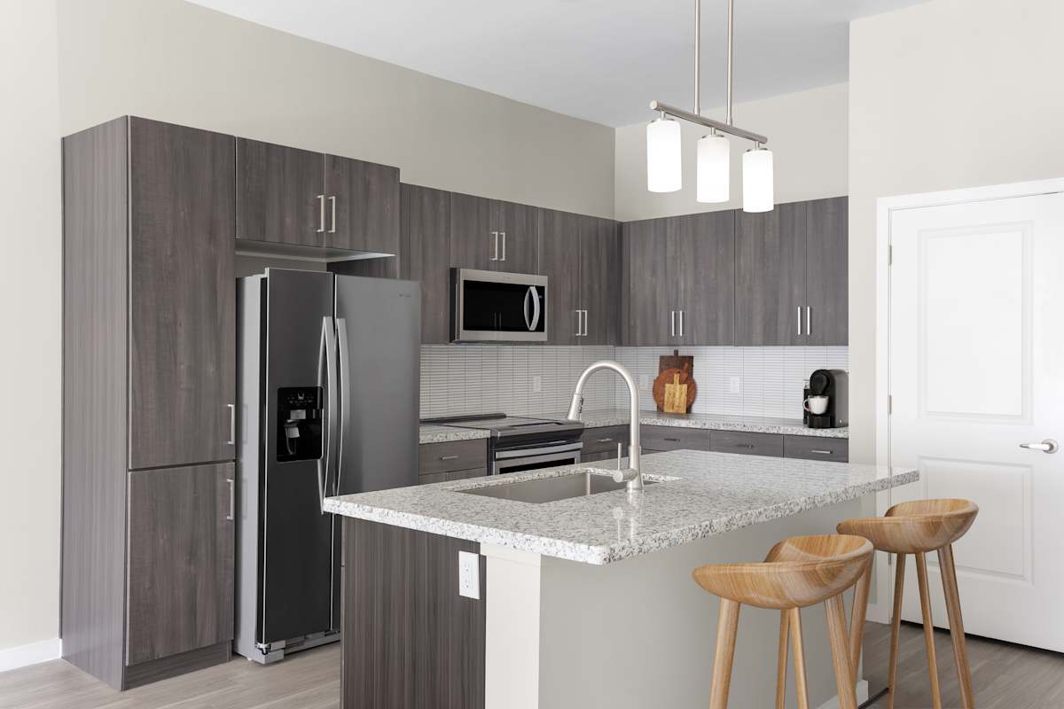 Apartment kitchen at The Tessera.