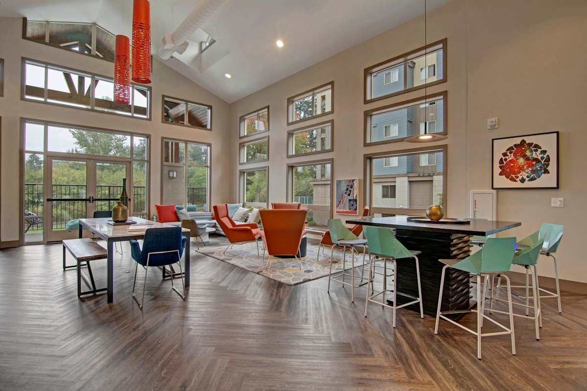Echo Lake Apartments resident clubhouse - Shoreline, WA