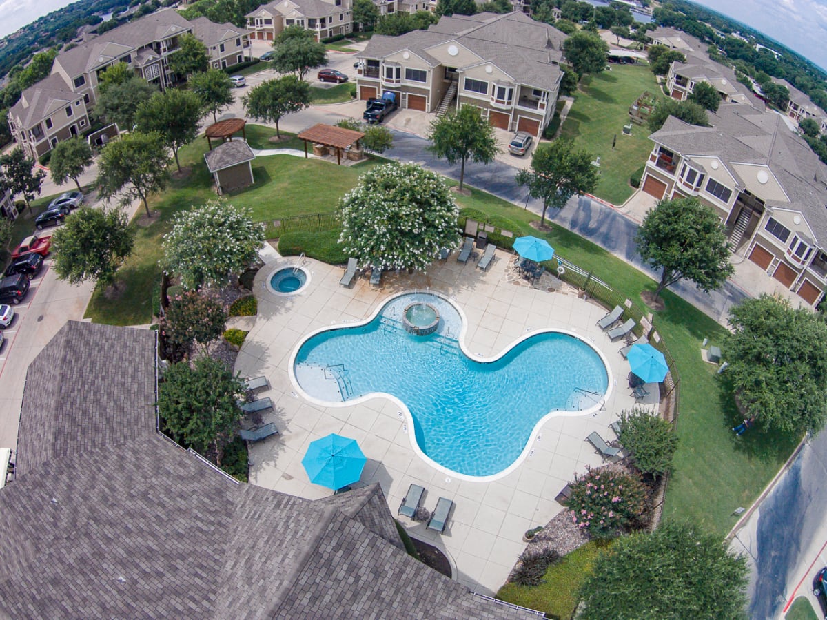 The Legends at Eagle Mountain Lake resort-style pool - Fort Worth, TX
