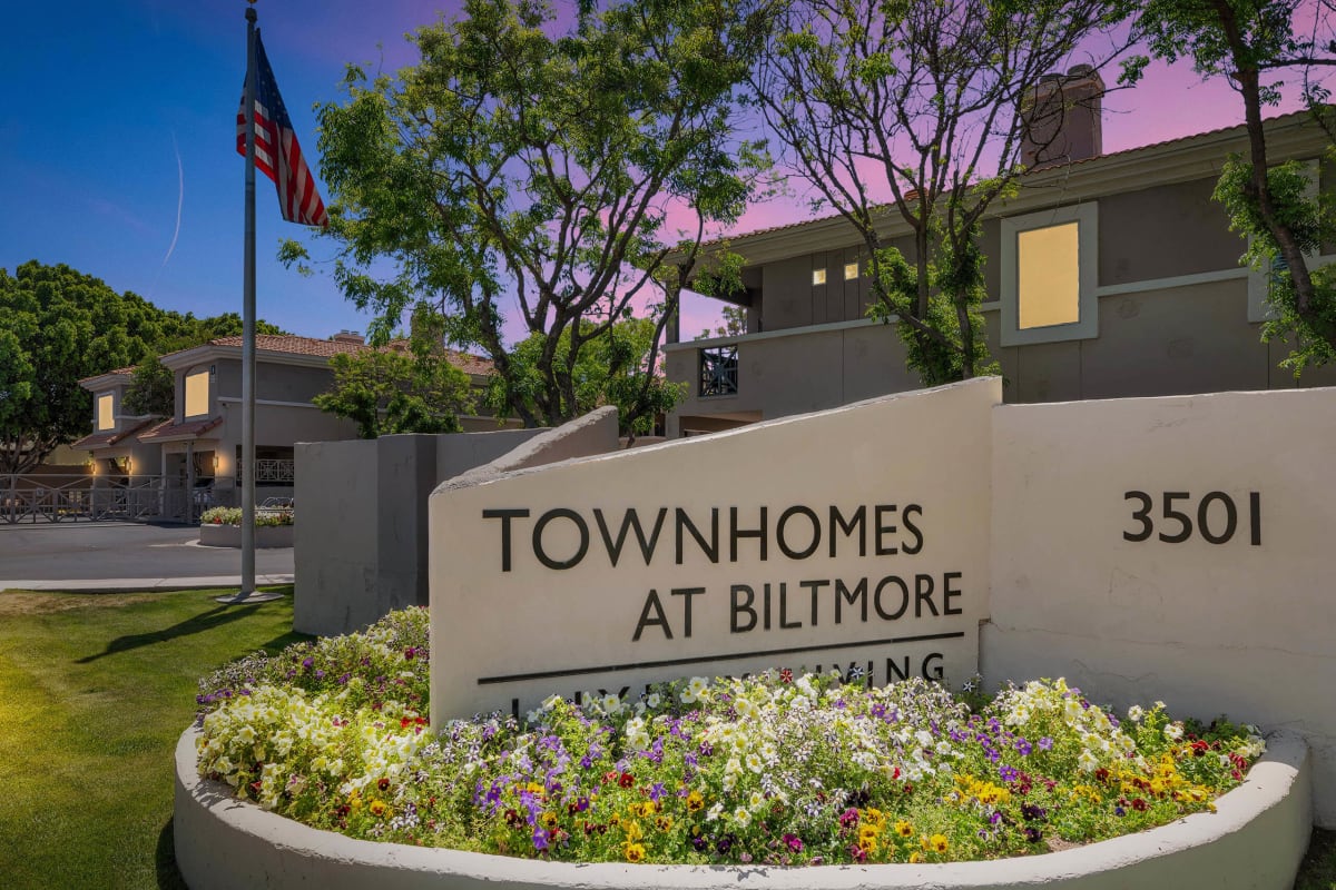 Building exterior at Townhomes at Biltmore.