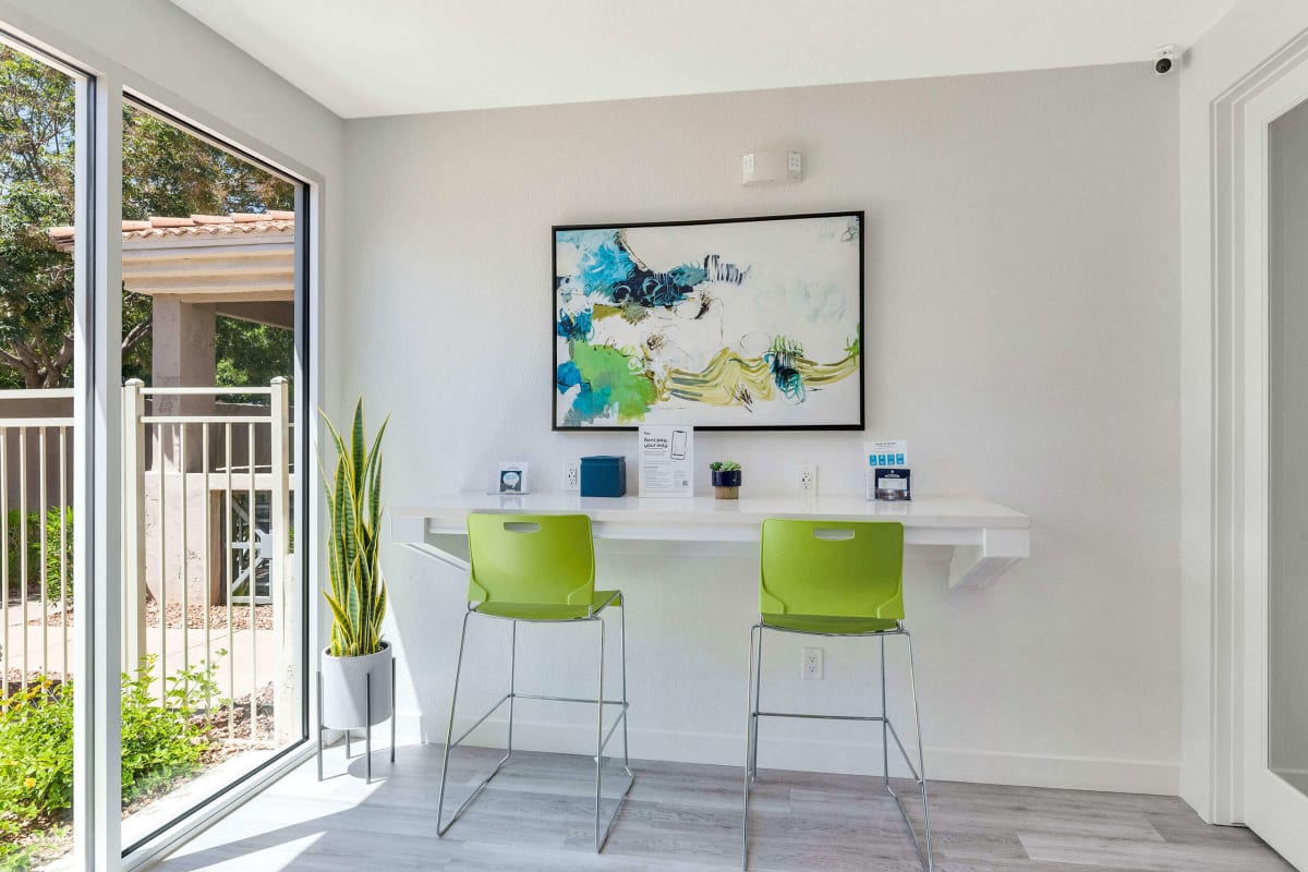 Shared interior space at Townhomes at Biltmore.