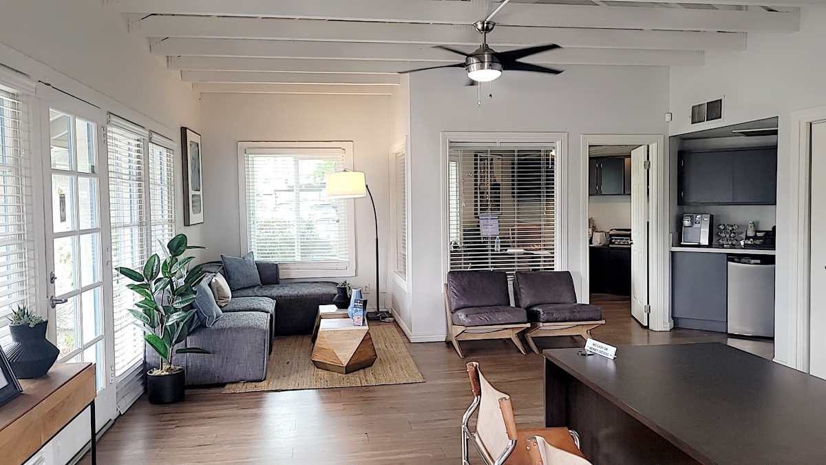 Shared interior space at North Mountain Apartments.