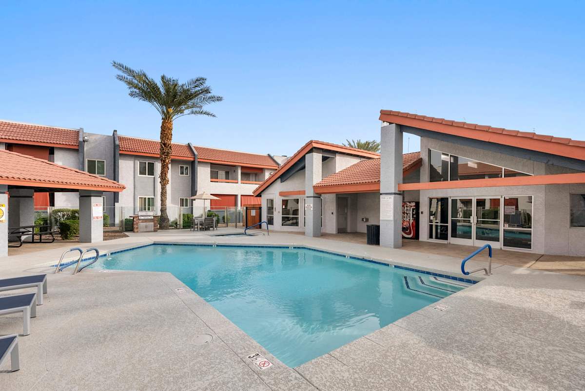 Swimming pool at West 35th Apartments.