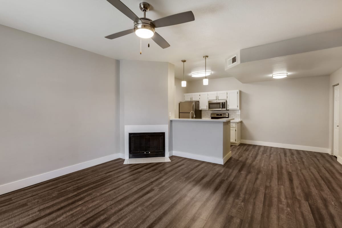 Unfurnished apartment interior — representative home at Boulders at Lookout Mountain Apartment Homes.