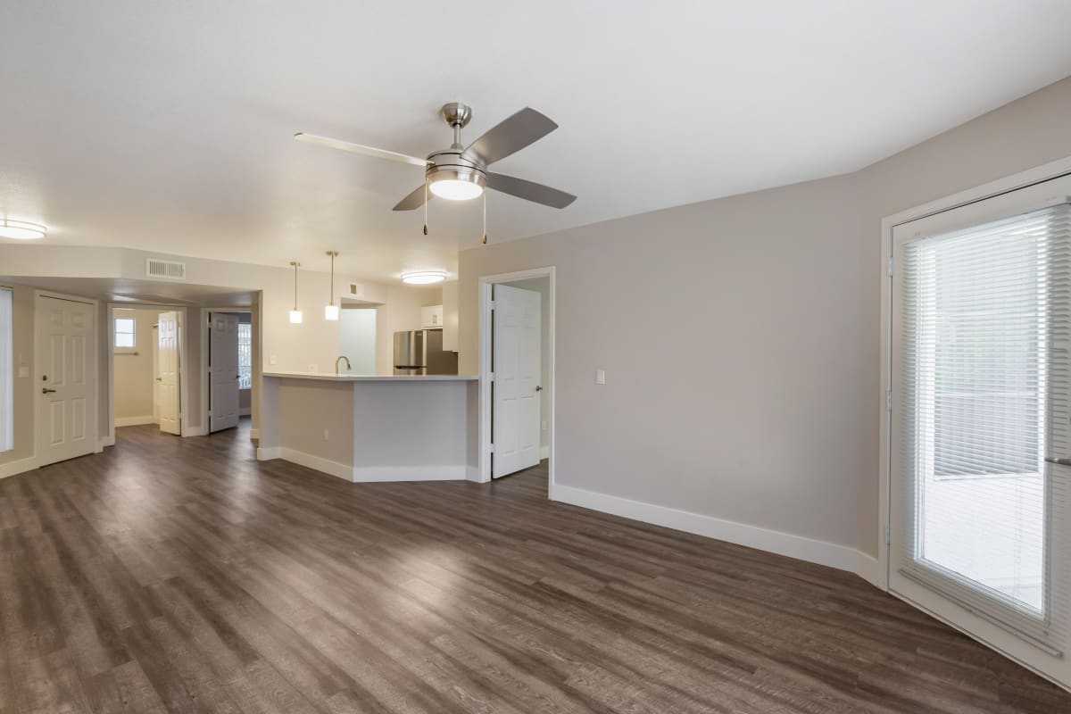 Unfurnished apartment interior — representative home at Boulders at Lookout Mountain Apartment Homes.