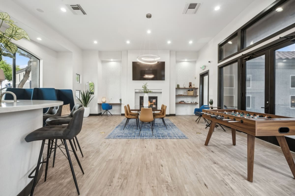 Shared interior space at The Retreat Apartments.