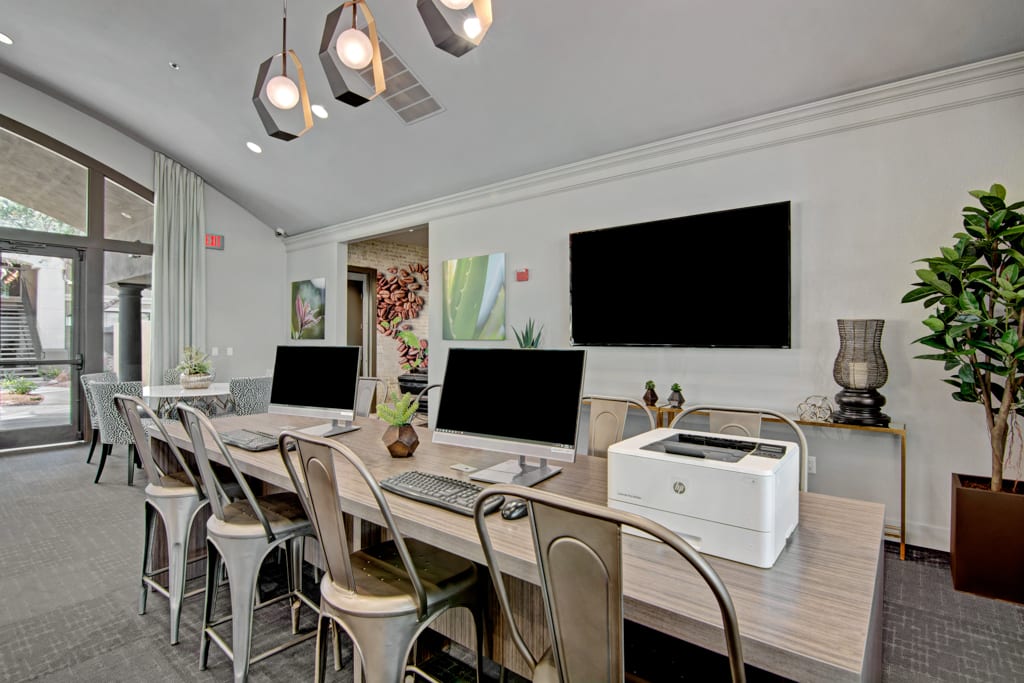Shared meeting room at Andante Apartments.