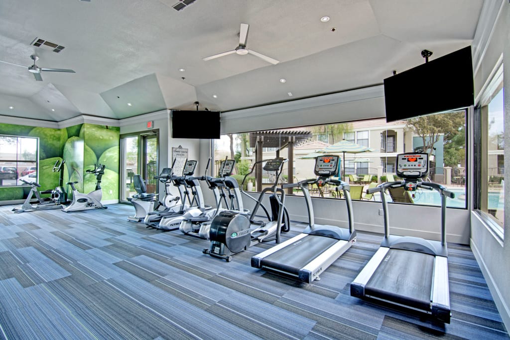Fitness room at Andante Apartments.