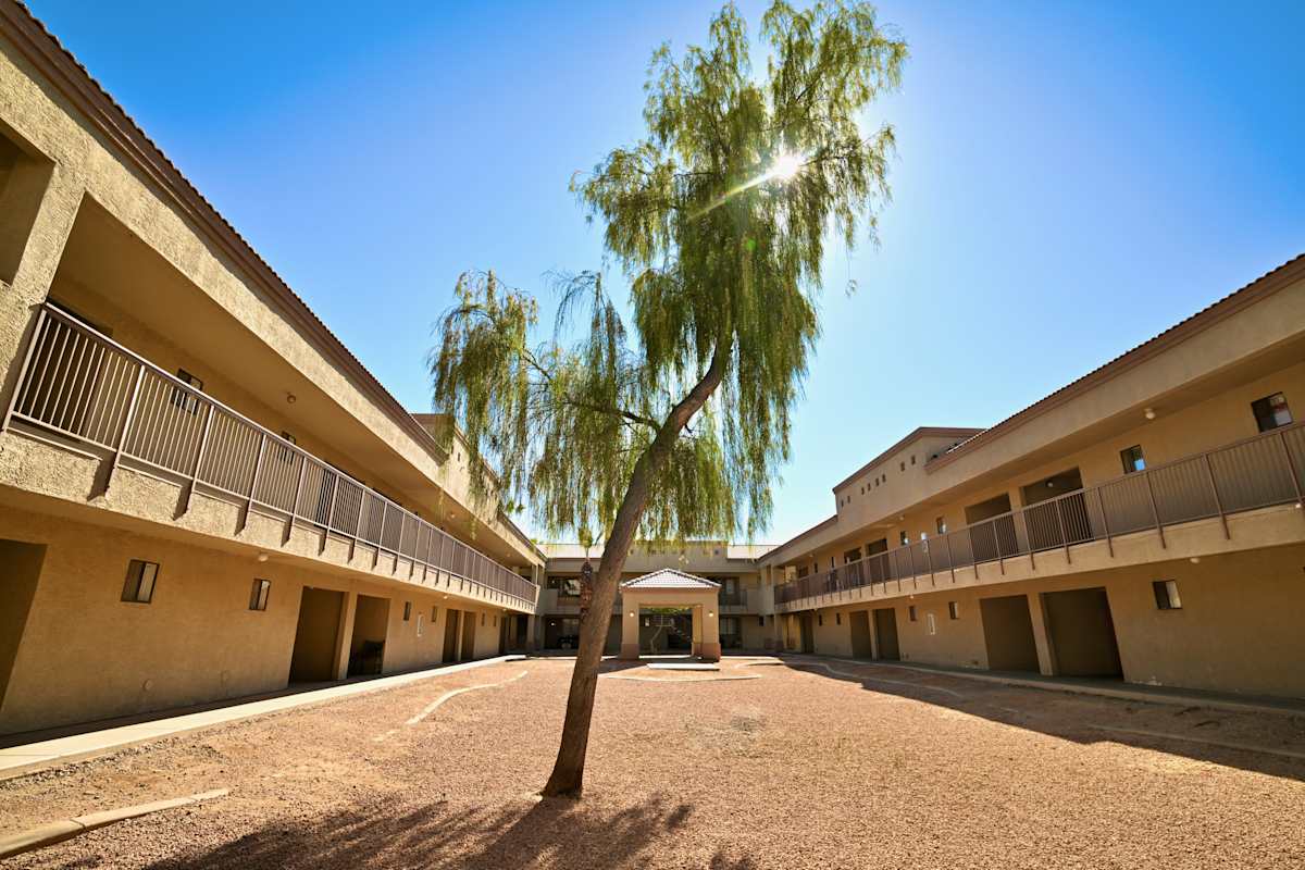 Building exterior at Paradise Palms I.