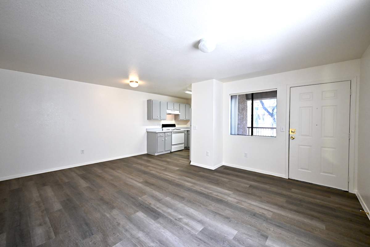 Unfurnished apartment interior — representative home at Paradise Palms I.