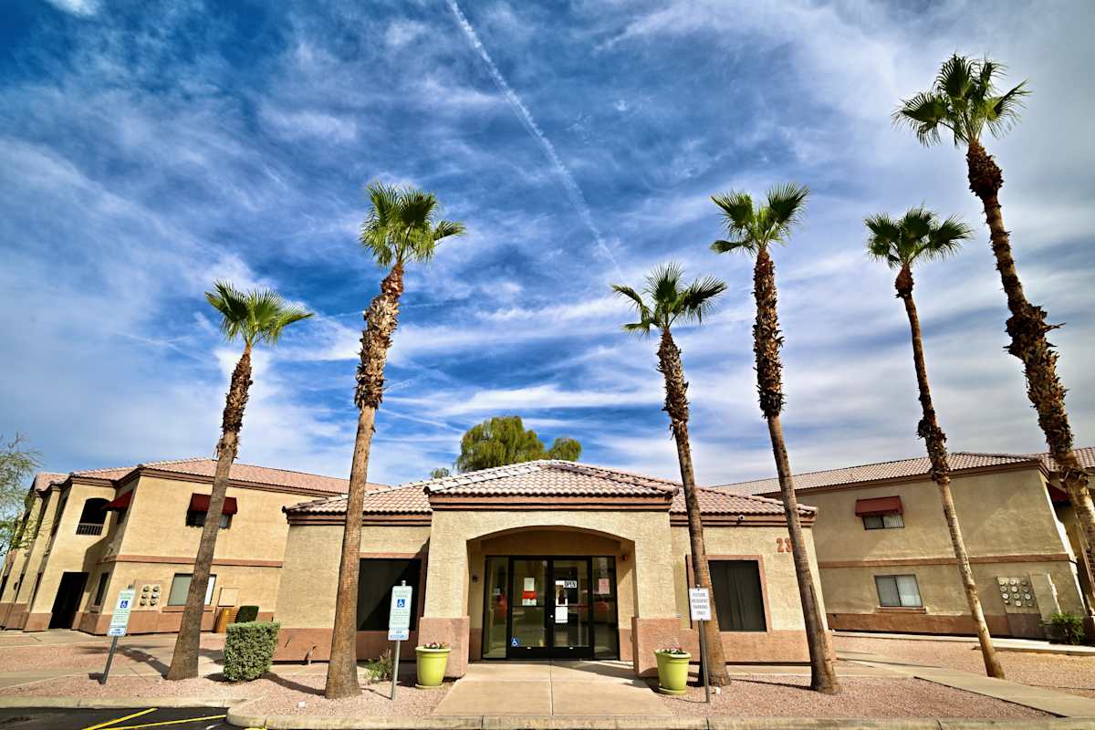 Community entrance at Paradise Palms II.