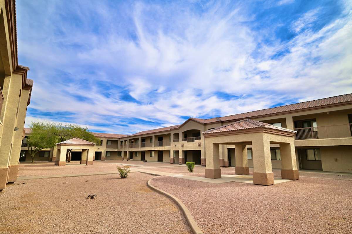Building exterior at Paradise Palms II.