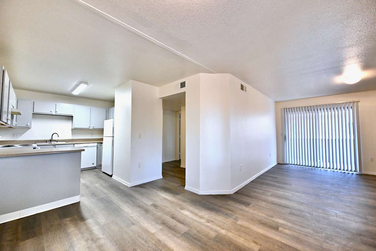 Unfurnished apartment interior — representative home at Paradise Palms II.