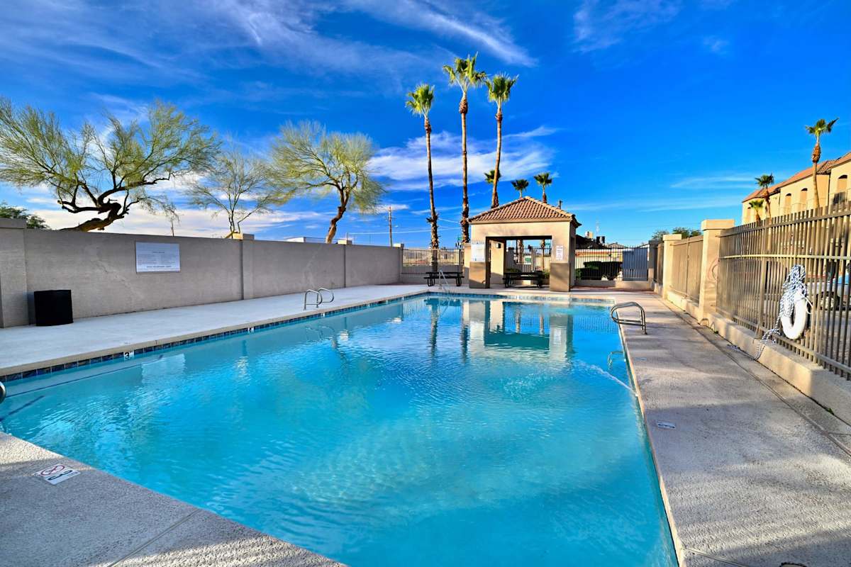 Pool and poolside area at Sunrise Vista.