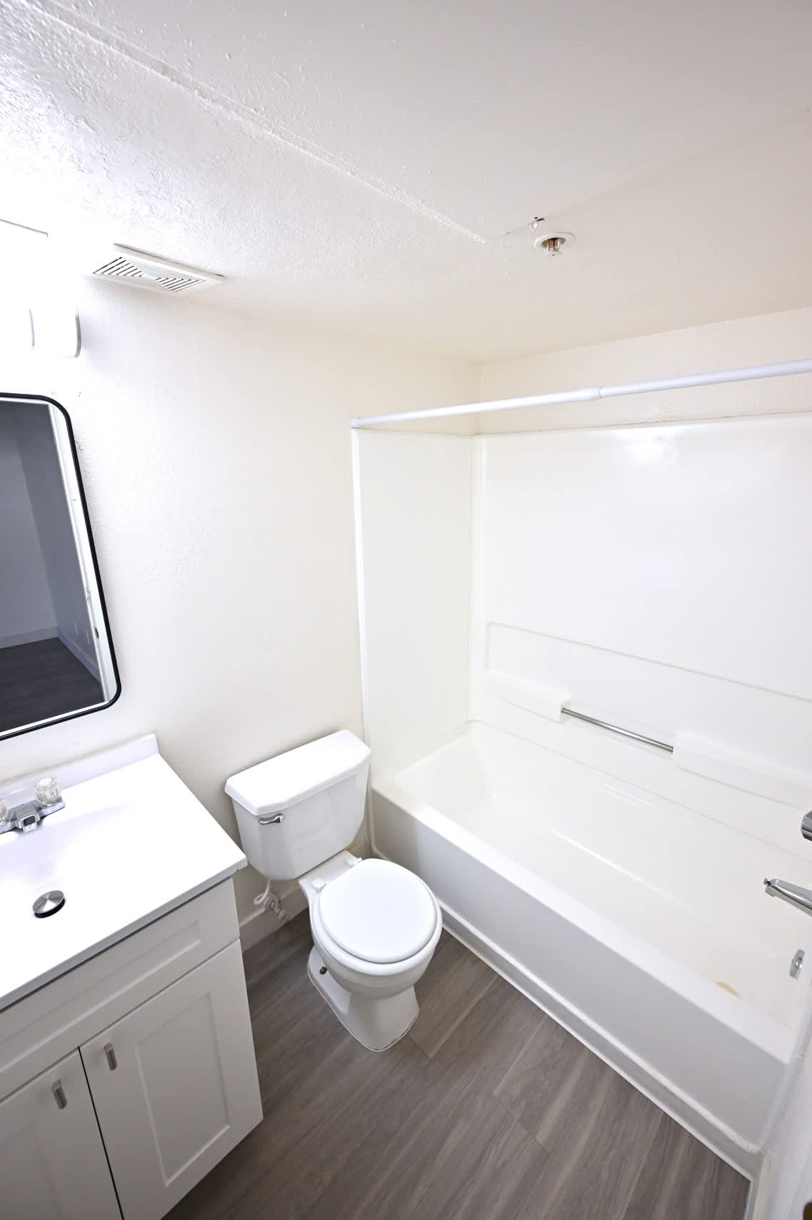 Apartment bathroom — representative home at Sunrise Vista.
