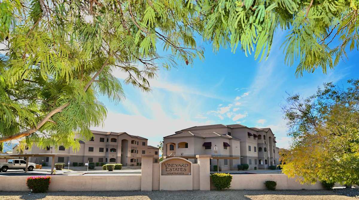 Community entrance at Vineyard Estates.