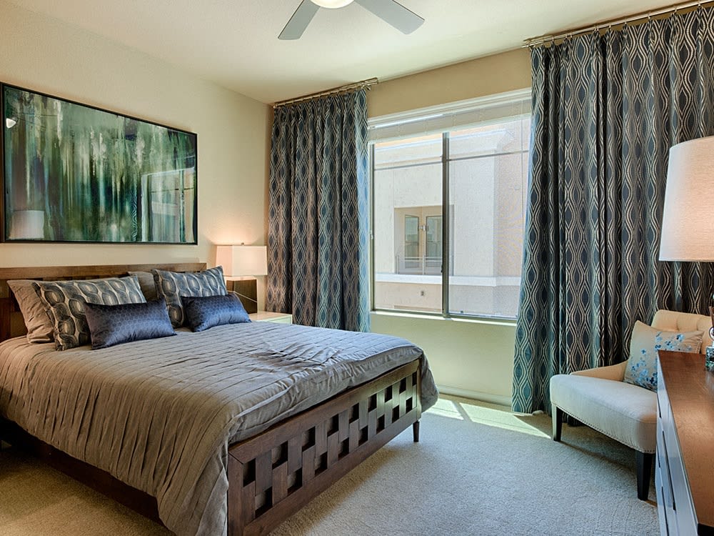 Furnished bedroom at 56 North.