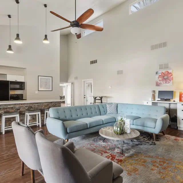 Shared interior space at The Place at Wickertree.