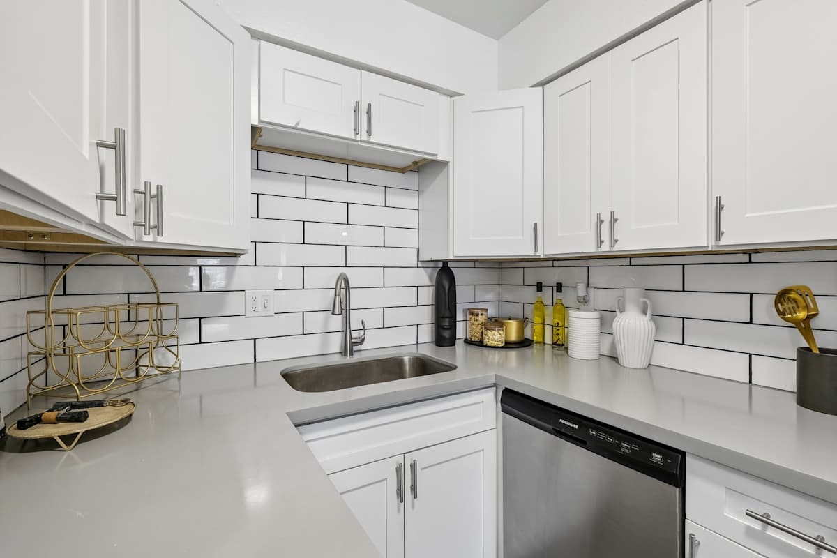 Apartment kitchen — representative home at Ember at North Phoenix.